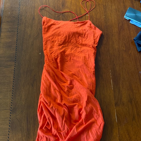 red cross back dress - Picture 1 of 2